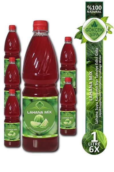 Gökçek Şifa Lahana Mix (cabbage Mix Water ) 1l X 6 Adet