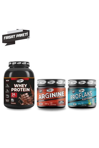 Conlast 2000gr Whey Protein - Chocolate, Argine 300gr Proflaks Plus Vitamax300gr