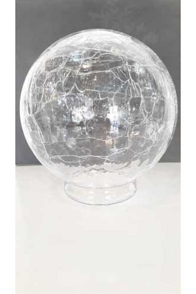 ADA AVİZE Ottoman Chandelier Glass with Transparent Crack Pattern (Mouth Diameter 7.5-8 cm)