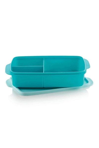 Tupperware Compartmented Lunch Box Blue Healthy Lunch Box Hsgl Blue