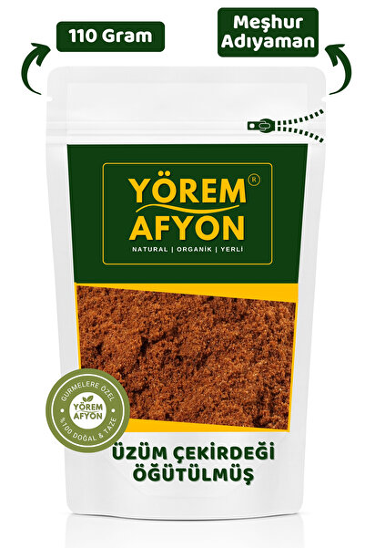 Gülçehre Adıyaman Besni Dağlarının Doğal Mucizesi Öğütülmüş Toz Siyah Üzüm Çekirdeği {vitis Vinifera} | 110gr