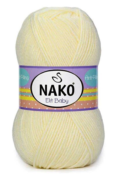 NAKO Elit Baby Tüylenmez Bebek Yünü 99064 Ekru