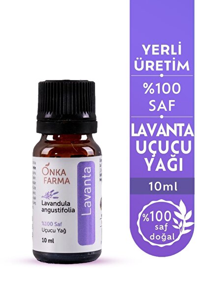 OnkaFarma Onka Farma Tıbbi Lavanta Yağı - %100 Saf Doğal Katkısız Lavanta Uçucu Yağ - 10 ml