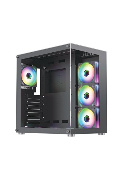 zoko King 7x12cm Kumandalı ARGB Fanlı Oyuncu Kasa Siyah