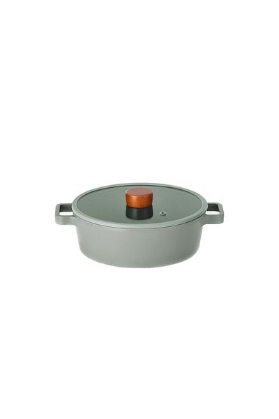 NEOFLAM Fika Cast Iron Gray 6 Piece Set (22CM DRN 24 SHALLOW PAN)