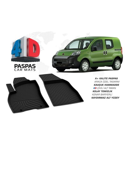 OmsaLine Fiorino Uyumlu Ön Ikili 4d Havuzlu Paspas Omsa 2013 2014 2015 2016 2017