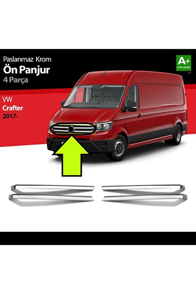 aktif Crafter Ön Panjur 4 Parça Krom 2017 2018 2019 2020 2021 2022 2023