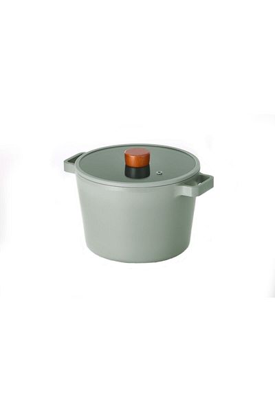 NEOFLAM Fika Cast Gray 6 Piece Set (22Drn 22Black -24-28 Pan)