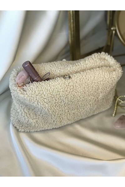 MELSEA حقيبة مكياج وعناية كريم تيدي من القطيفة