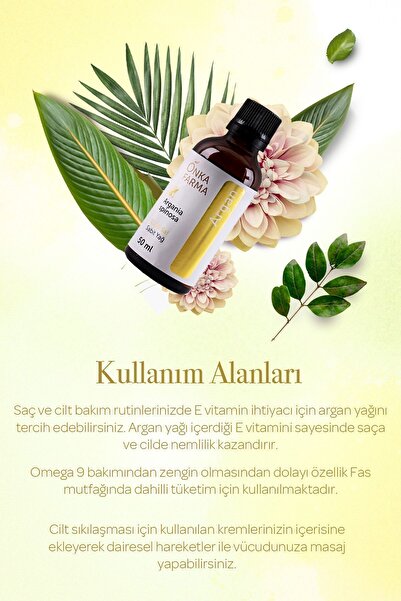 OnkaFarma Onka Farma %100 Saf Argan Yağı - 50 ml
