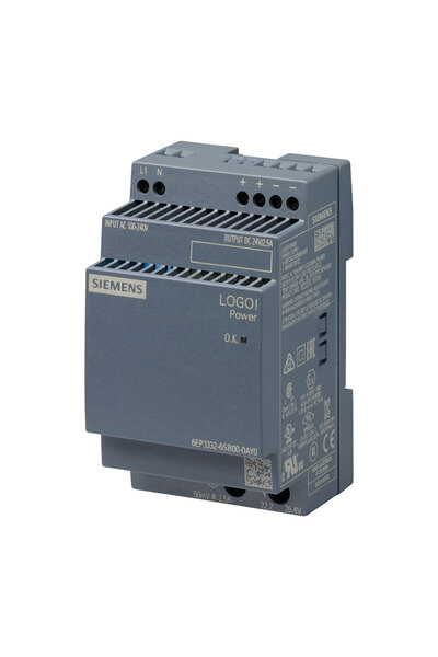 Siemens 6EP3332-6SB00-0AY0 LOGO POWER 2.5A 100-240 V AC/110-300 V DC/24V DC G...