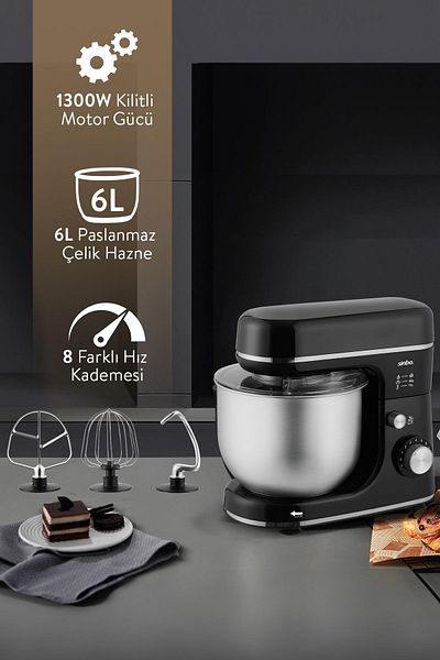 Sinbo Smx-2763 Black Stand Mixer
