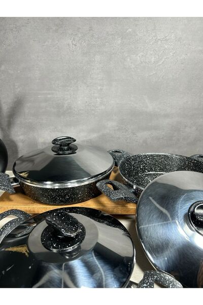 BENA LİFE 3-piece Omelet Set with Steel Cover - 20-22-24 Cm