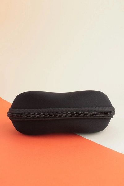 LOOKUP Black Zippered Anti-Scratch Glasses Container and Case Box Protector