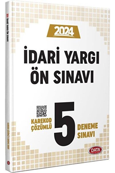 Data Yayınları 2024 İdari Yargı Ön Sınavı 5 Deneme Sınavı Data Yayınları
