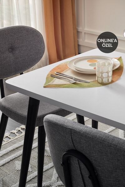 Enza Home Palladio Mutfak Masası - Beyaz