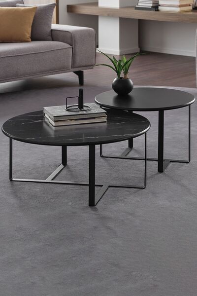 Enza Home Padme Yuvarlak Orta Sehpa