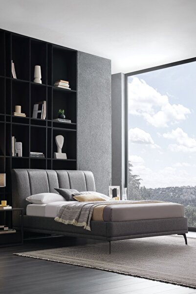 Yataş Black Ice Baza Başlık 2'li Set - Siyah