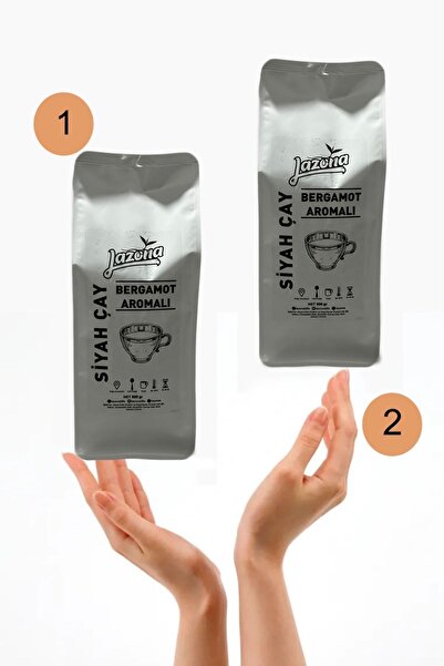 Lazona Bergamot Aromalı Siyah Çay 800 gr X 2'li Set - Iki Kere Filtre Edilmiş...