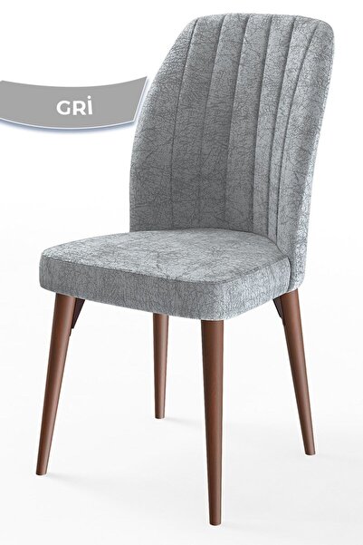 Canisa Etra Serisi, Gürgen Ayaklı 1.sınıf Yemek Odası Sandalye,gri Sandalye C...