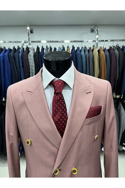 MASSARO Διπλό Slimfit Flafil κοστούμι