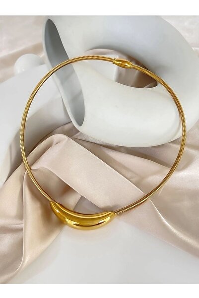 B.BOXED Vip ithal kolye çelik gold kolye