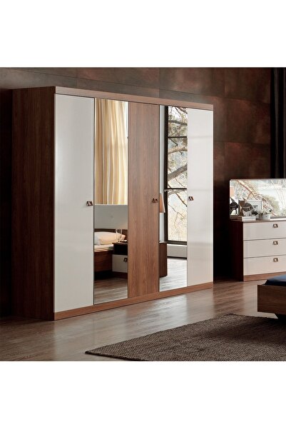 Enza Home Mistral 5 Kapaklı Gardırop