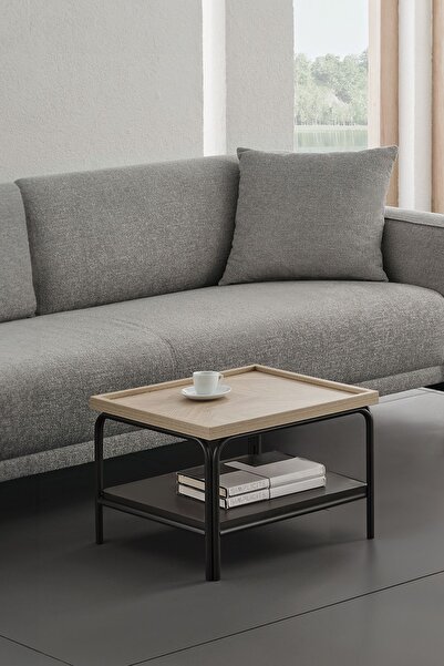 Enza Home Terra Kare Yan Sehpa - Açık Meşe