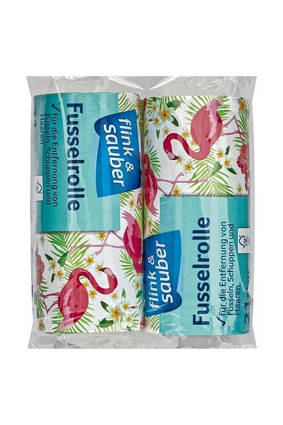 Flink Sauber Flink & Sauber Feather Collection Roller Refill, 2X21 Sheets 2 Pack