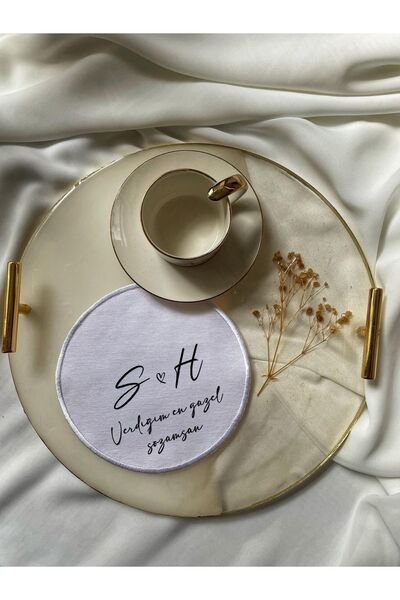 Renna Söz & Nişan Merasimleriniz Için Kişiye Özel Mendil Kenarları Nakışlı