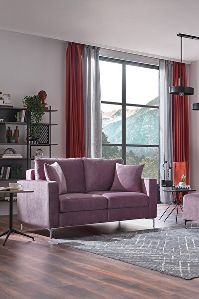 Enza Home Linea 2'li Koltuk - Kahve, Antrasit