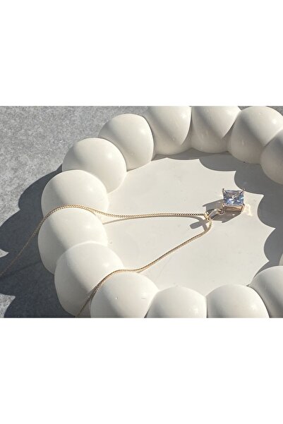 B.BOXED Xuping zirkon taşlı premium kolye rosegold