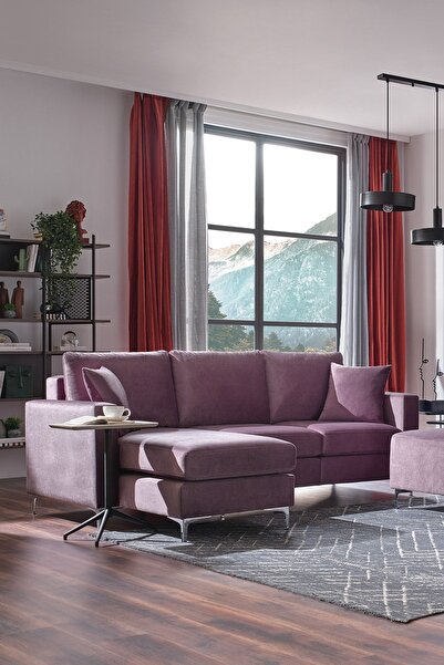 Enza Home Linea Köşe Takımı - Kahve, Antrasit