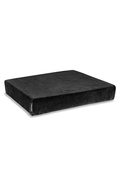 VİSCOTEX Visco (Non-Slip Base) Square Orthopedic Seat Cushion 45X40X7 Cm, Black