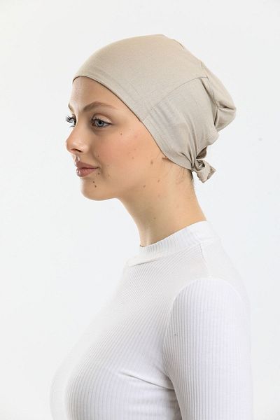 Shalista Buy 4 Pay 3 Miraculous Adhesive Reducing Slipping Seamless Beige Colored Lycra Bonnet (Price Is for 1 Piece)