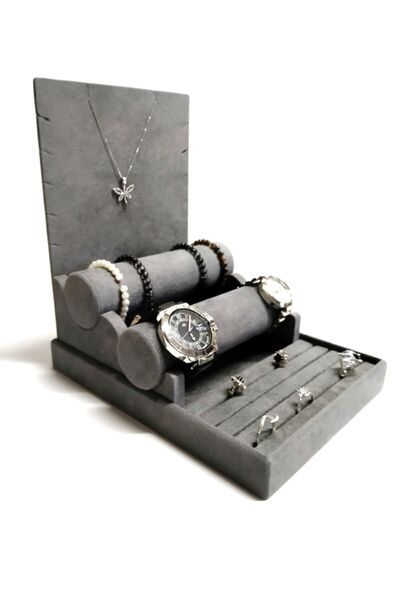 İsdeksan قلادة، خاتم، ساعة، سوار، حلق وحامل مجوهرات متعدد الأغراض ومنظم