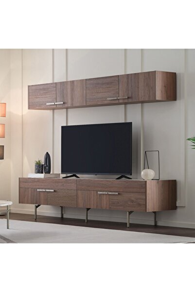 Enza Home Pavia TV Ünitesi Kombinasyonu 2 - Ceviz