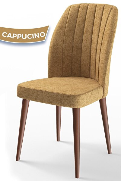 Canisa Etra Serisi, Gürgen Ayaklı 1.sınıf Yemek Odası Sandalye,cappucino Sand...