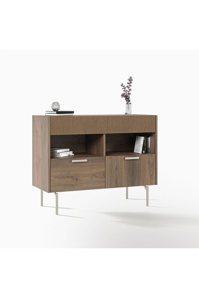 Enza Home Pavia Ahşap Yüzeyli Şifonyer