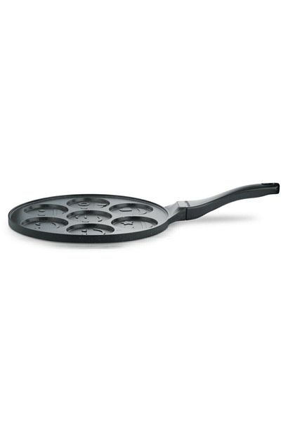 ThermoAD Granite Cast Pancake Pan Emoji Mold 28 Cm Gray
