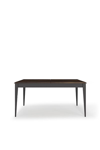 Enza Home Parma Açılır Masa, Ahşap Ayaklı - Siyah