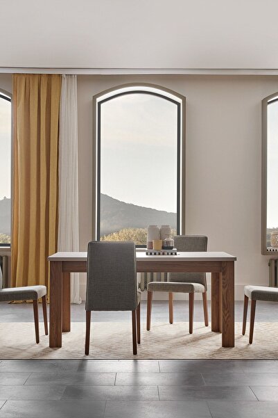 Enza Home Loreto Sabit Masa 160x90 Cm - Kırık Beyaz
