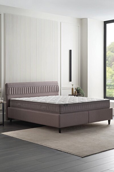 Yataş Somni Baza, Nano Başlık Çift Kişilik 2'li Set - Kahverengi