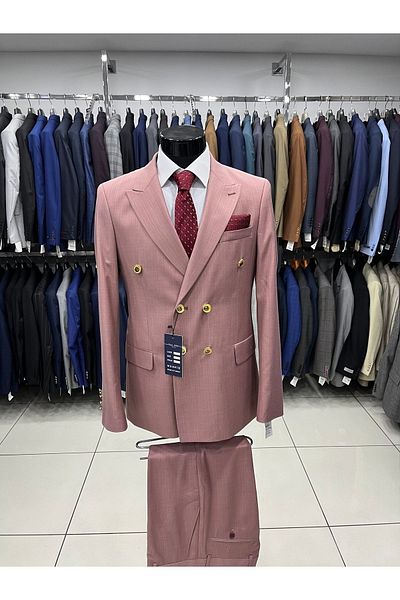 MASSARO Διπλό Slimfit Flafil κοστούμι