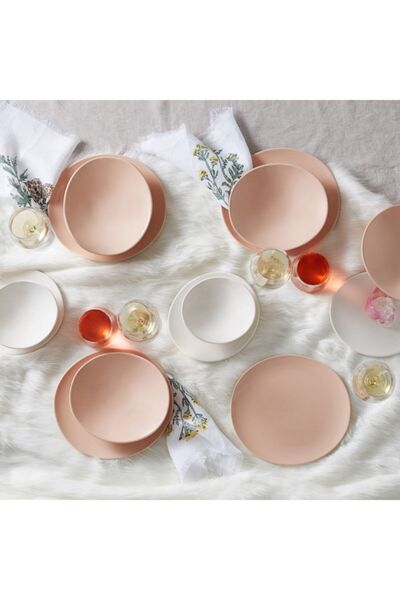 Karaca Yasu Pudra 24 Parça 6 Kişilik Yemek Takımı