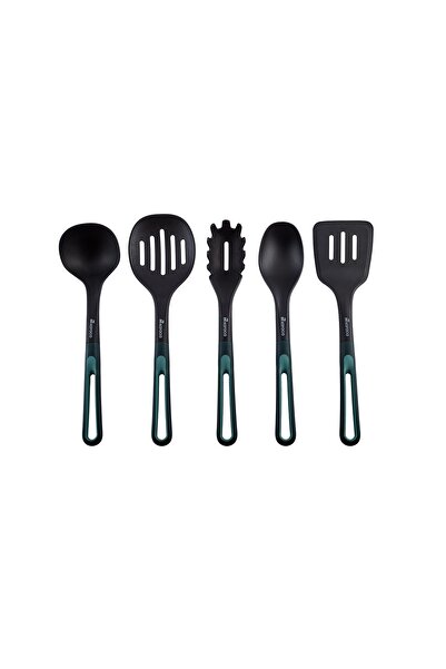 Karaca Marco Green 6 Piece Serving Set with Stand