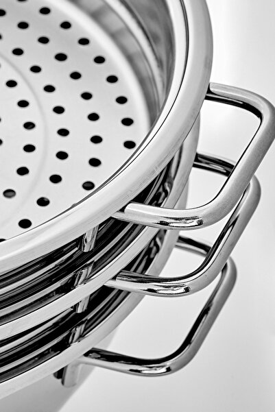 Karaca Mutfaksever Indüksiyon Tabanlı Çelik 2 Katlı Buhar Tenceresi