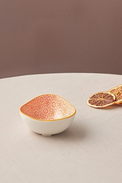 Karaca Floral Turuncu Triangle Çerezlik 10 Cm