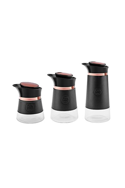 Karaca Latin Deri 3'lü Kavanoz/saklama Kabı Seti