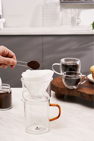 Karaca Draco Borosilikat Cam Dripper Kahve/Filtre Kahve Demleme Ekipmanı 450 Ml Orange